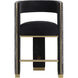 Adamina 36.25 inch Abbington Black / Hobbes Night Counter Stool